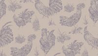 Обои LOYMINA Hygge III Dacha Hg15 012 Флизелин (1*10,05) Бежевый/Сиреневый, Птицы — фото 2, Обои для стен