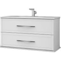 Тумба под раковину Cezares Tiffany 100 54951 подвесная Bianco opaco — фото 1, Тумбы под раковину