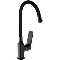 Смеситель для кухни Frap H62 F4462 Черный матовый — фото 1, Смесители для кухни