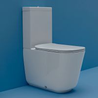 Унитаз компакт Kerasan Tribeca 511730 Белый матовый без бачка и сиденья — фото 2, Унитазы