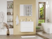 Тумба с раковиной Misty Атлантик 70 УТ000011691 подвесная Белая — фото 5, Мебель для ванной