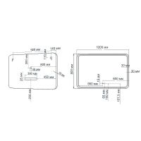 Зеркало Art&Max Latina AM-Lat-1200-800-DS-F с подсветкой с сенсорным выключателем — фото 5, Мебель для ванной