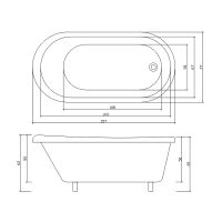 Товар: Акриловая ванна Ceruttispa Classic 157x74 CT9323 без гидромассажа - фото 10 Акриловая ванна Ceruttispa Classic 157x74 CT9323 без гидромассажа — фото 10, Акриловые ванны