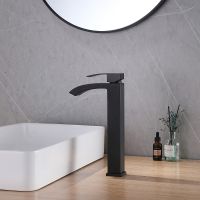 Смеситель для раковины Abber Wasserfall AF8611B Черный матовый — фото 2, Смесители для раковины