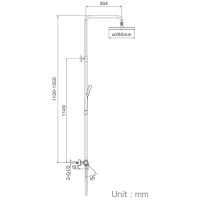 Товар: Душевая система Gappo G2495-79 с термостатом Оружейная сталь - фото 11 Душевая система Gappo G2495-79 с термостатом Оружейная сталь — фото 11, Душевые стойки