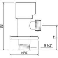 Товар: Запорный вентиль Ростовская Мануфактура Сантехники SUS124KR-01R угловой Нержавеющая сталь - фото 2 Запорный вентиль Ростовская Мануфактура Сантехники SUS124KR-01R угловой Нержавеющая сталь — фото 2, Комплектующие для душевого оборудования