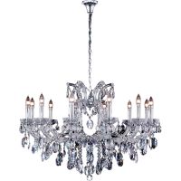 Люстра Crystal Lux Hollywood SP12 Chrome Прозрачная Хром — фото 1, Люстры