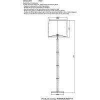 Торшер Crystal Lux Primavera PT1 Chrome Серебро Прозрачный Хром — фото 2, Торшеры