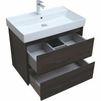 Тумба под раковину Aquanet Nova Lite 75 287895 подвесная Дуб черный — фото 8, Тумбы под раковину