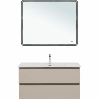 Товар: Тумба под раковину Aquanet Вега 100 329581 подвесная Бежевая - фото 8 Тумба под раковину Aquanet Вега 100 329581 подвесная Бежевая — фото 8, Мебель для ванной