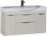 Товар: Тумба под раковину Aquanet Франка 105 183055 подвесная Белая - фото 2 Тумба под раковину Aquanet Франка 105 183055 подвесная Белая — фото 2, Тумбы под раковину