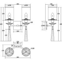 Настенный светильник Maytoni Neoclassic Bianco MOD224WL-02BS1 Белый Латунь — фото 6, Светильники