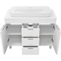 Товар: Тумба с раковиной Brevita Enfida 100 УТ000014765 Белая матовая - фото 3 Тумба с раковиной Brevita Enfida 100 УТ000014765 Белая матовая — фото 3, Мебель для ванной