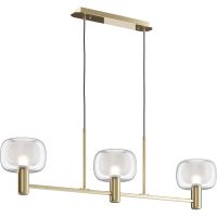 Подвесной светильник Maytoni Modern Vision MOD411PL-03G Прозрачный Золото — фото 1, Подвесные светильники