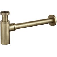 Сифон для раковины Giulini Futuro F5109LBROP Бронза матовая — фото 1, Душевое оборудование. Душевая программа