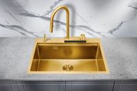 Кухонная мойка Milacio Denia 68 MC.77418 Золото — фото 2, Кухонные мойки