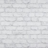 Обои Артекс The Best 2 10099-01 Винил на флизелине (1,06*10,05) Белый/Серый, Кирпич — фото 1, Обои для стен