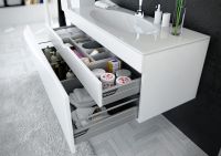 Тумба под раковину Clarberg Papyrus 100 PAP0110 подвесная Белая — фото 6, Тумбы под раковину