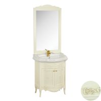 Тумба под раковину Migliore Bella 70 28538 Белая матовая — фото 2, Тумбы под раковину