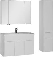 Товар: Тумба с раковиной Aquanet Латина 100 212837 подвесная Белая - фото 4 Тумба с раковиной Aquanet Латина 100 212837 подвесная Белая — фото 4, Тумбы с раковиной