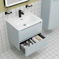 Тумба с раковиной Iddis Edifice 60 EDI60B0i95K подвесная Голубая — фото 7, Мебель для ванной