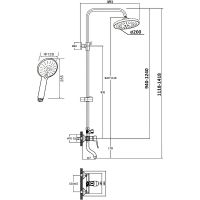 Душевая система Agger Merry  A1393300 Хром — фото 11, Душевое оборудование. Душевая программа