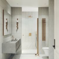 Товар: Душевая дверь Maybah Glass MGD-809-2 900x1980 на монопетле Бронза стекло прозрачное - фото 2 Душевая дверь Maybah Glass MGD-809-2 900x1980 на монопетле Бронза стекло прозрачное — фото 2, Душевые двери в нишу