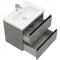 Тумба под раковину Laparet Electra 70 LE-WCAB-70-123 подвесная Хромикс серебро — фото 2, Мебель для ванной