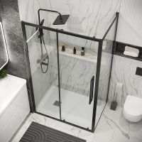 Душевой уголок Grossman Cosmo 120х70 120.K33.02.1270.21.00 профиль Черный матовый стекло прозрачное — фото 5, Душевые уголки