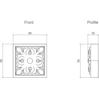 Товар: Квадрат Европласт 1.54.002 30x96x96 мм - фото 2 Квадрат Европласт 1.54.002 30x96x96 мм — фото 2, Колонны