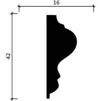 Молдинг Decor-Dizayn 2000x42x16 мм арт-DD301 — фото 4, Молдинги