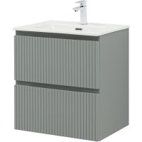 Тумба под раковину Aquanet Джейн 60 335432 подвесная Мисти грин — фото 4, Тумбы под раковину