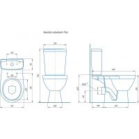 Товар: Унитаз компакт Rosa Рио 4640021060988 Вн УнБ54 Белый с бачком и сиденьем - фото 3 Унитаз компакт Rosa Рио 4640021060988 Вн УнБ54 Белый с бачком и сиденьем — фото 3, Напольные унитазы