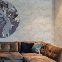 Обои Prima Italiana Arte Bella 80336 Винил на флизелине (1,06*10) Бежевый/Серый, Мрамор/Штукатурка — фото 2, Обои для стен