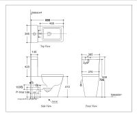 Унитаз компакт Logan L2C 261952 без бачка с сиденьем Микролифт — фото 7, Унитазы