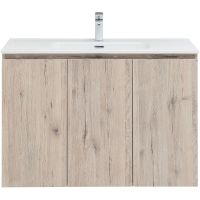 Тумба под раковину Aquanet Алвита New 100 277533 подвесная Дуб веллингтон белый — фото 6, Тумбы под раковину