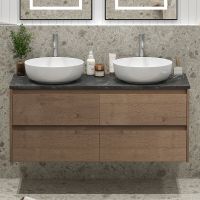 Тумба под раковину BelBagno Kraft 120 KRAFT-1200-4C-SO-2-RT подвесная Rovere Tabacco — фото 18, Тумбы под раковину