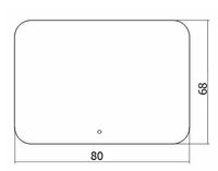 Товар: Зеркало Creto Milano 80 1-800680M с подсветкой с сенсорным выключателем - фото 3 Зеркало Creto Milano 80 1-800680M с подсветкой с сенсорным выключателем — фото 3, Зеркала в ванную комнату