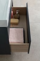 Тумба под раковину Aquanet Бруклин 70 310141 подвесная Антрацит матовый — фото 22, Тумбы под раковину