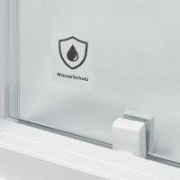 Душевая дверь WasserKRAFT Rhin 120 профиль Белый стекло прозрачное арт-44S05 — фото 3, Раздвижные душевые двери