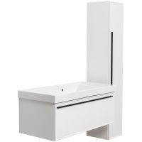 Тумба под раковину La Fenice Elba 100 FNC-01-ELB-B-100 подвесная Белая матовая — фото 7, Мебель для ванной