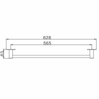 Полотенцедержатель Frap F38 F3801 Хром — фото 8, Полотенцедержатели