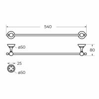 Товар: Полотенцедержатель Cezares Aphrodite APHRODITE-TH06-02-M Бронза - фото 2 Полотенцедержатель Cezares Aphrodite APHRODITE-TH06-02-M Бронза — фото 2, Полотенцедержатели