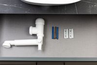 Тумба под раковину La Fenice Elba 80 FNC-01-ELB-G-80 подвесная Серая матовая — фото 11, Мебель для ванной