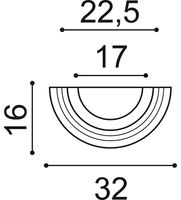 База полуколонны Orac Decor K1151 320x125x160 мм — фото 4, Колонны