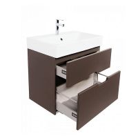 Товар: Тумба под раковину Creto Malibu 60 7-1077C подвесная Chocolate - фото 4 Тумба под раковину Creto Malibu 60 7-1077C подвесная Chocolate — фото 4, Мебель для ванной