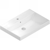 Раковина Kerama Marazzi Cubo 70 CU.wb.70 Белая глянцевая — фото 1, Раковины встраиваемые сверху