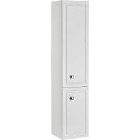 Шкаф пенал ASB-Woodline Каталина 35 White 12106 Белый — фото 2, Мебель для ванной