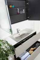 Тумба под раковину Boheme Armadi Art Vallessi 100 837-100-C mat подвесная Кашемир матовый — фото 10, Мебель для ванной