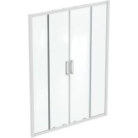 Душевая дверь Ideal Standard Connect 2 150 K968701 профиль Белый матовый стекло прозрачное — фото 1, Раздвижные душевые двери